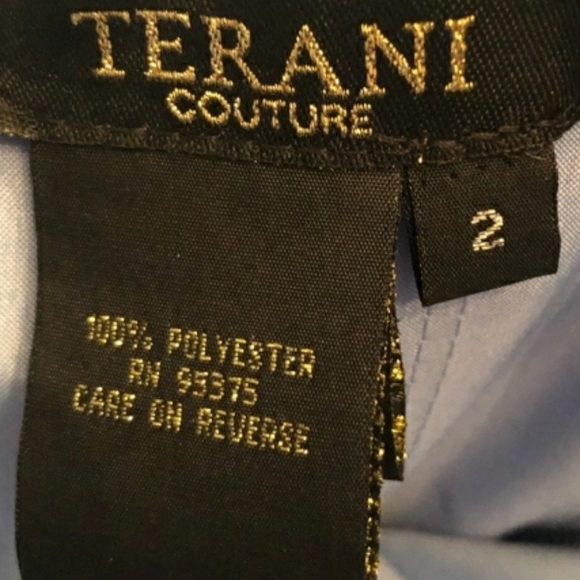 TERANI COUTURE Crystal Bodice Dress - Picture 6 of 6